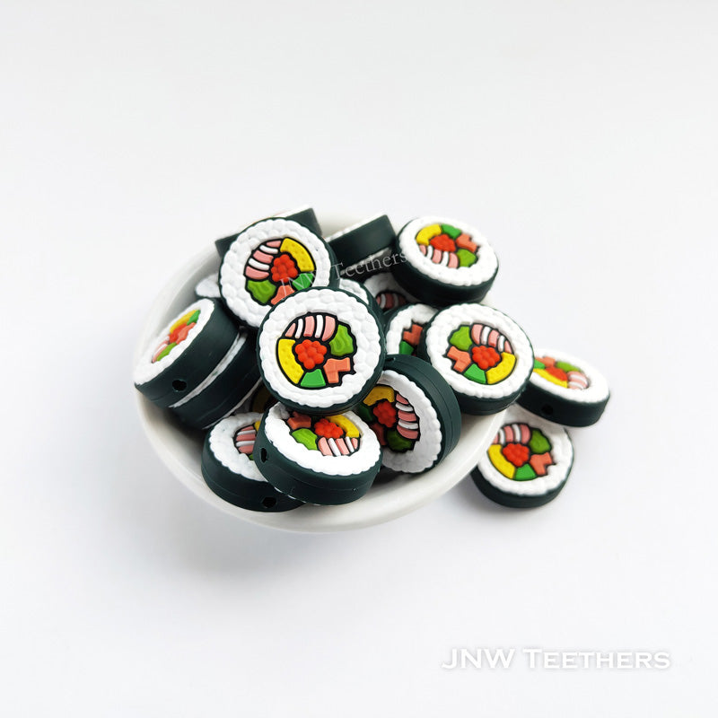 Sushi silicone focal beads