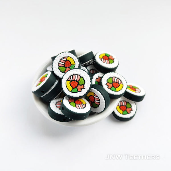 Sushi silicone focal beads