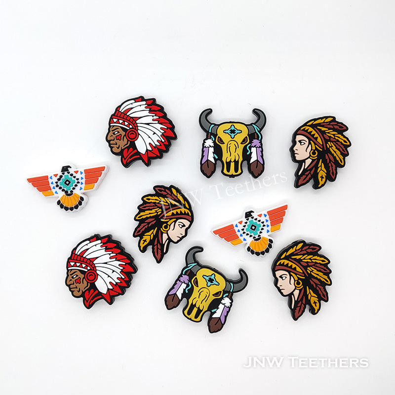 Tribesmen Silicone Focal Beads