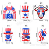 US. Independence Day silicone focal beads