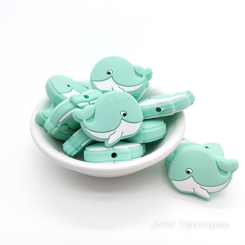 Silikon Motivperle Wal | Mint