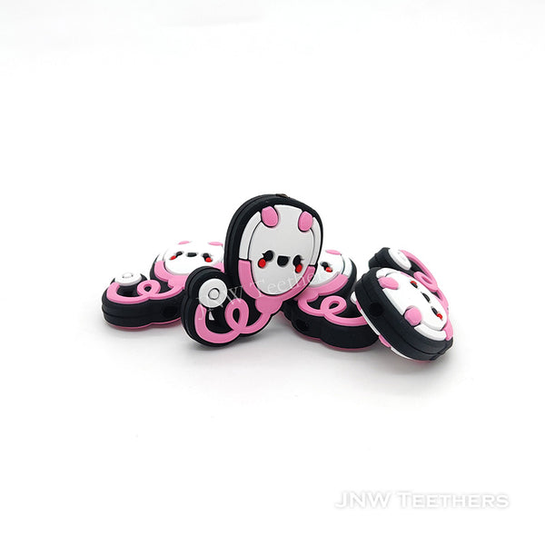 Stethoscope silicone focal beads pink
