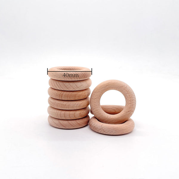 JNWTeethers 1.6" Beech Wood Rings