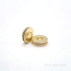 gold 9mm Zircon Bead Spacers