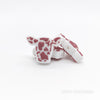 Cow Head Silicone Focal Beads Shiny Brown