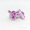 Cow Head Silicone Focal Beads Purple