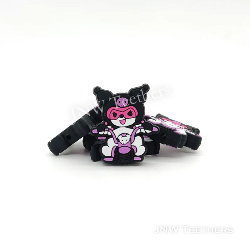 Pack 5 Cartoon Kuromi Silicone Focal Beads