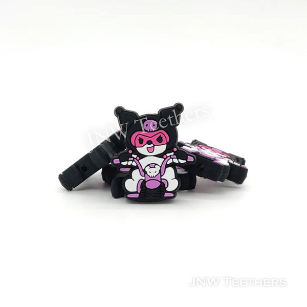 Pack 5 Cartoon Kuromi Silicone Focal Beads