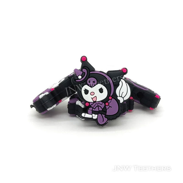 Pack 5 Cartoon Kuromi Silicone Focal Beads
