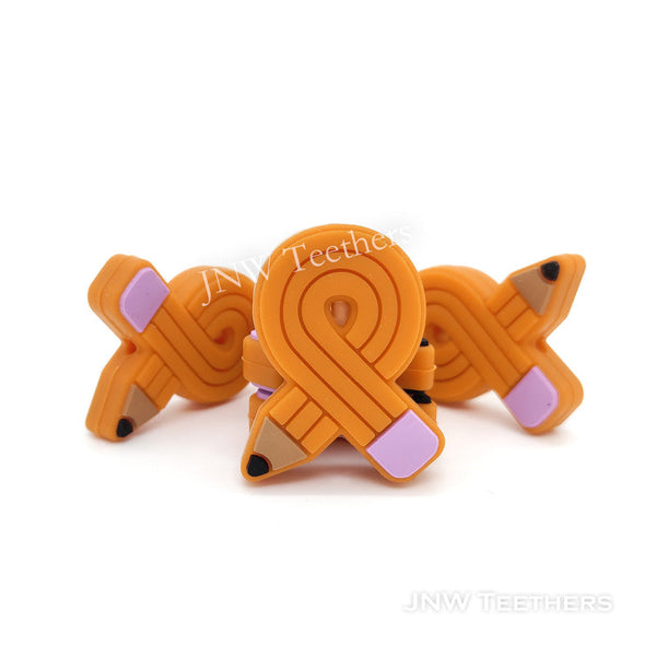 Perles focales en silicone crayon