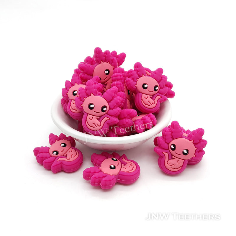 Baby Axolotl Fish Shaped Soft Silicone Pearls
