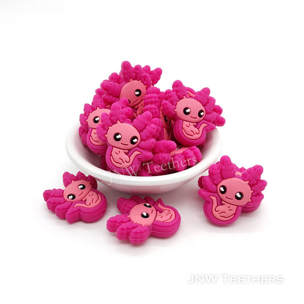 Baby Axolotl Fish Shaped Soft Silicone Pearls