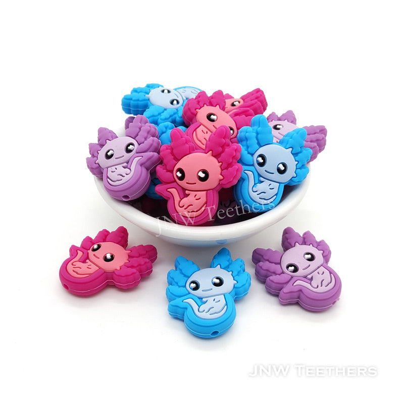 Baby Axolotl Fish Silicone Beads