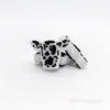 Cow Head Silicone Focal Beads Black