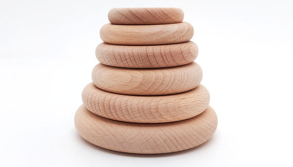 Beech wood donut rings