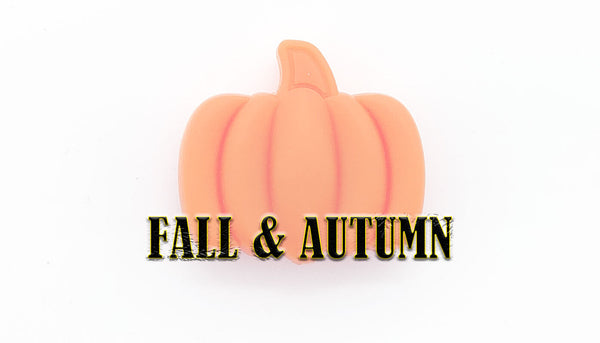 Pumpkin silicone focal beads