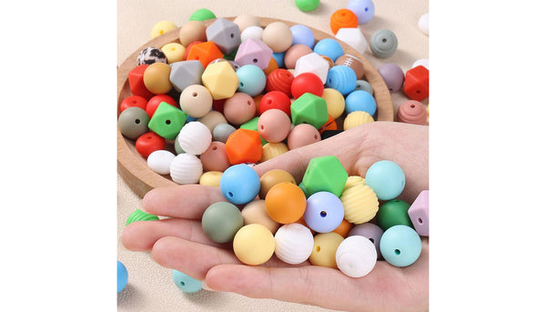 Silicone solid color beads from JNWTeethers