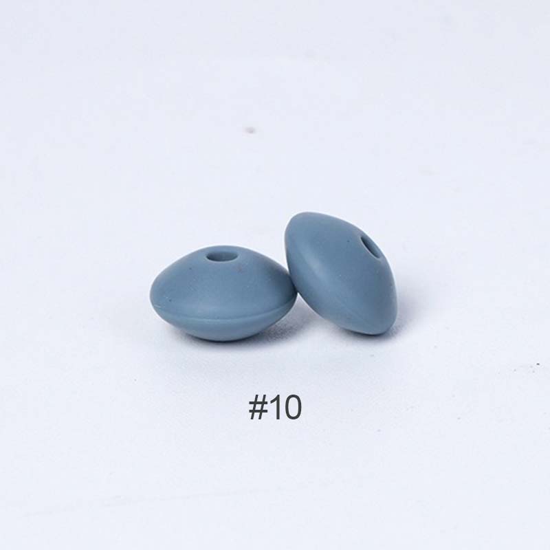 12mm Linsenperle Silikon taupe