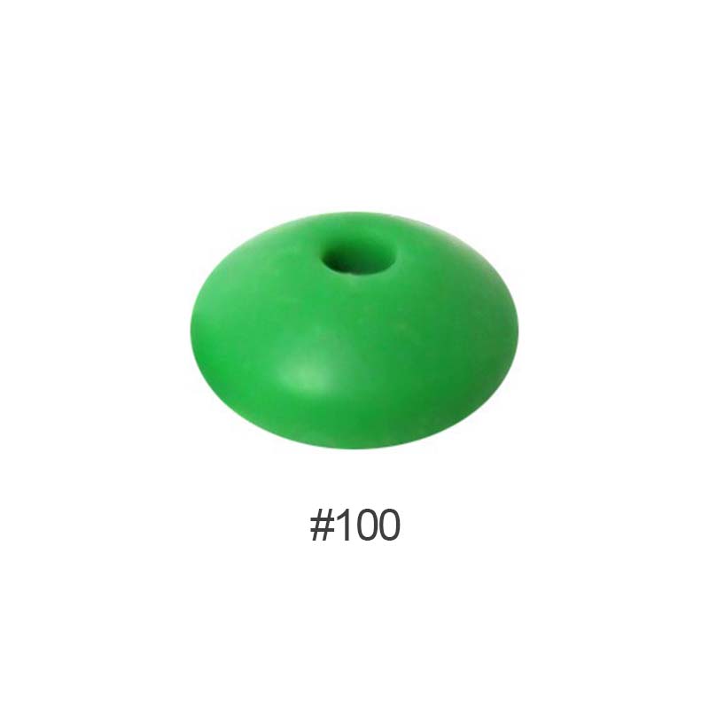 Perles en silicone en forme de soucoupe de 12 mm