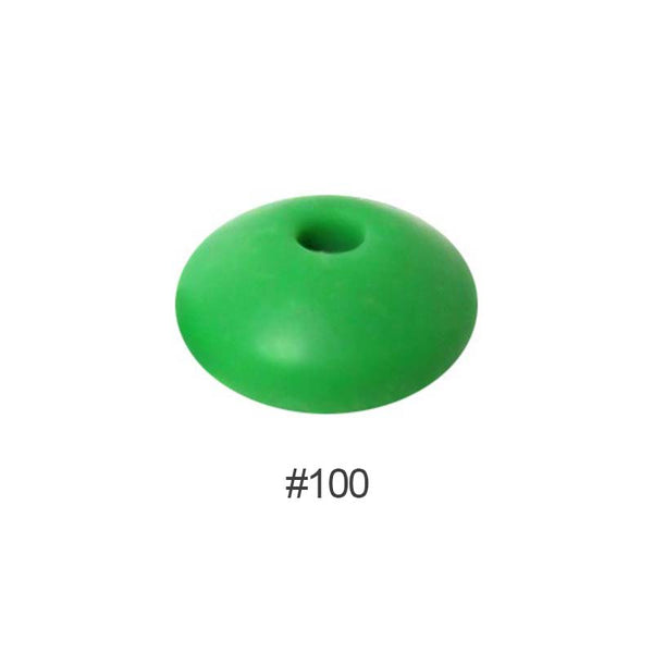 Perles en silicone en forme de soucoupe de 12 mm