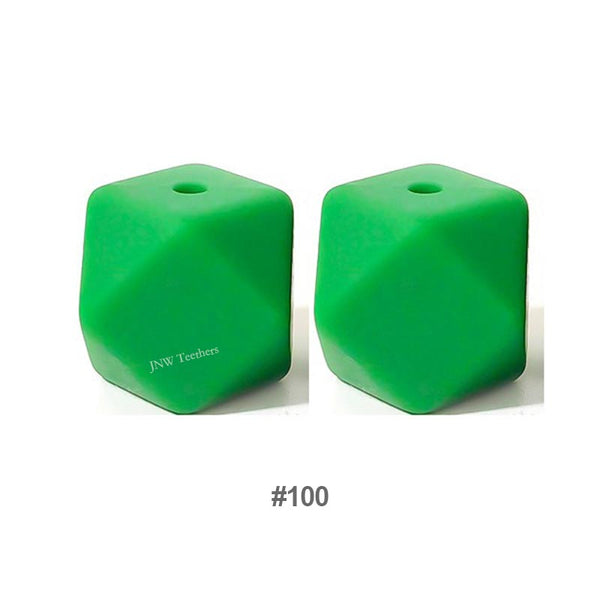10pcs 17mm Silicone Hexagon Beads