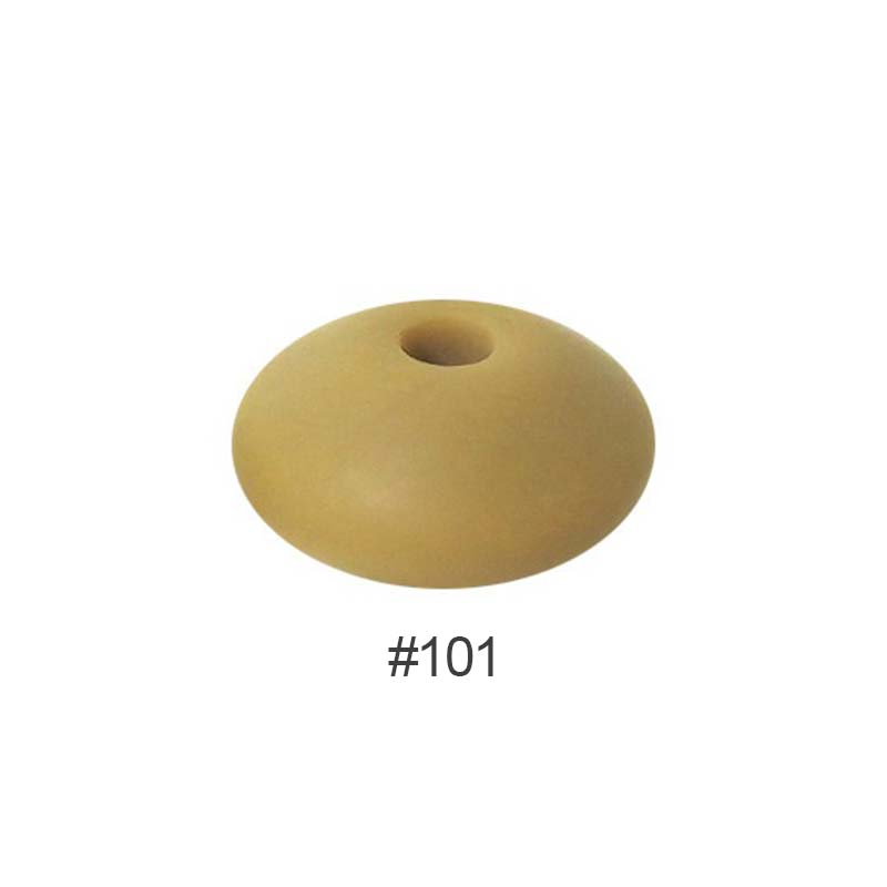 Perles en silicone en forme de soucoupe de 12 mm