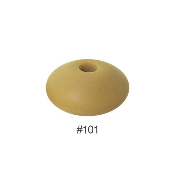 Perles en silicone en forme de soucoupe de 12 mm