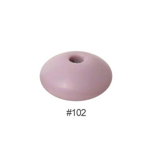Perles en silicone en forme de soucoupe de 12 mm