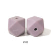 10pcs 17mm Silicone Hexagon Beads
