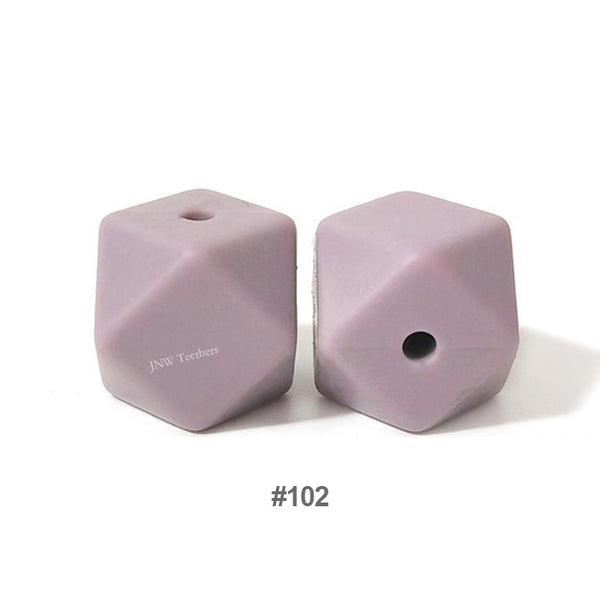 10pcs 17mm Silicone Hexagon Beads