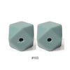 10pcs 17mm Silicone Hexagon Beads