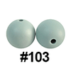 20pcs 12mm Round Silicone Beads