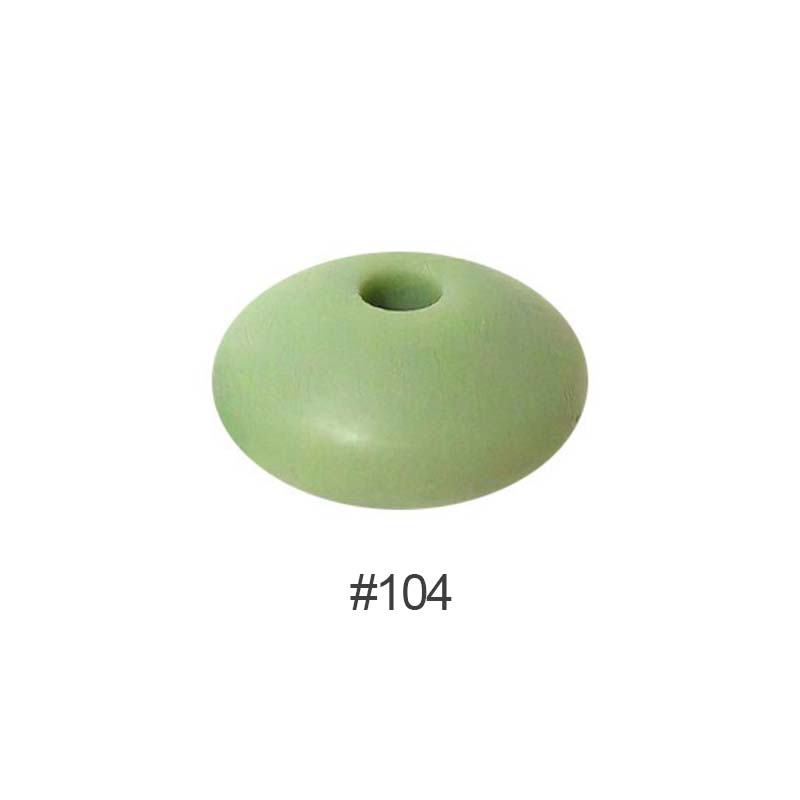 Perles en silicone en forme de soucoupe de 12 mm