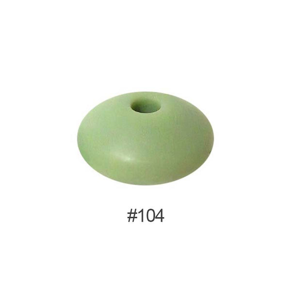 Perles en silicone en forme de soucoupe de 12 mm