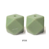 10pcs 17mm Silicone Hexagon Beads