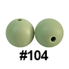 20pcs 12mm Round Silicone Beads