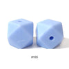 10pcs 17mm Silicone Hexagon Beads