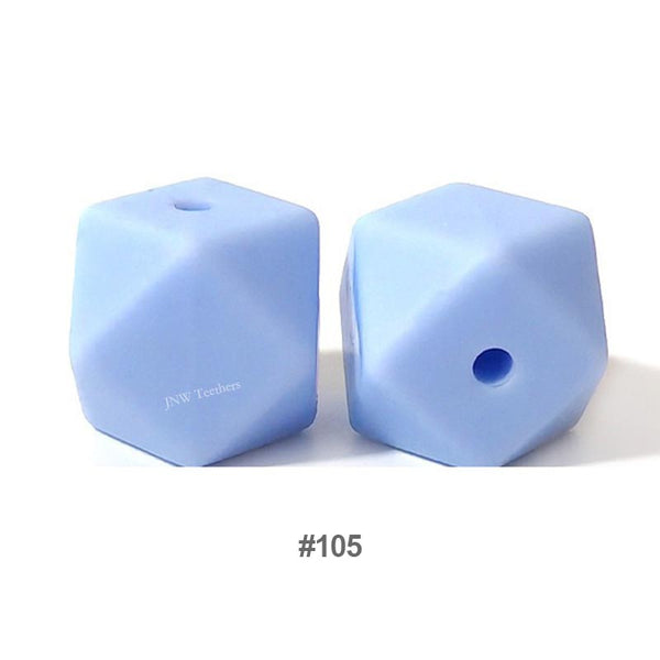 10pcs 17mm Silicone Hexagon Beads