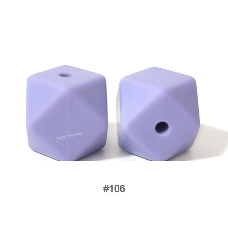 10pcs 17mm Silicone Hexagon Beads
