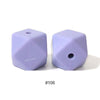 10pcs 17mm Silicone Hexagon Beads