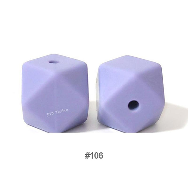 10pcs 17mm Silicone Hexagon Beads