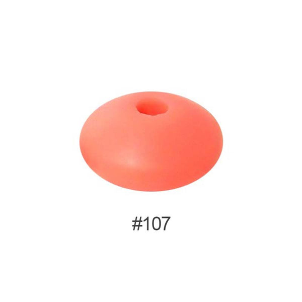 Perles en silicone en forme de soucoupe de 12 mm