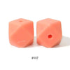 10pcs 17mm Silicone Hexagon Beads