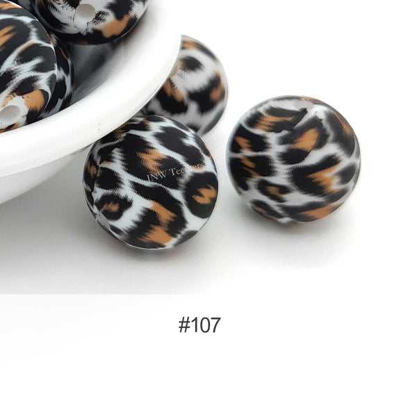 Silicone Print Beads #107
