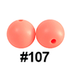 20pcs 12mm Round Silicone Beads