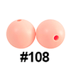 20pcs 12mm Round Silicone Beads