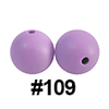 20pcs 12mm Round Silicone Beads