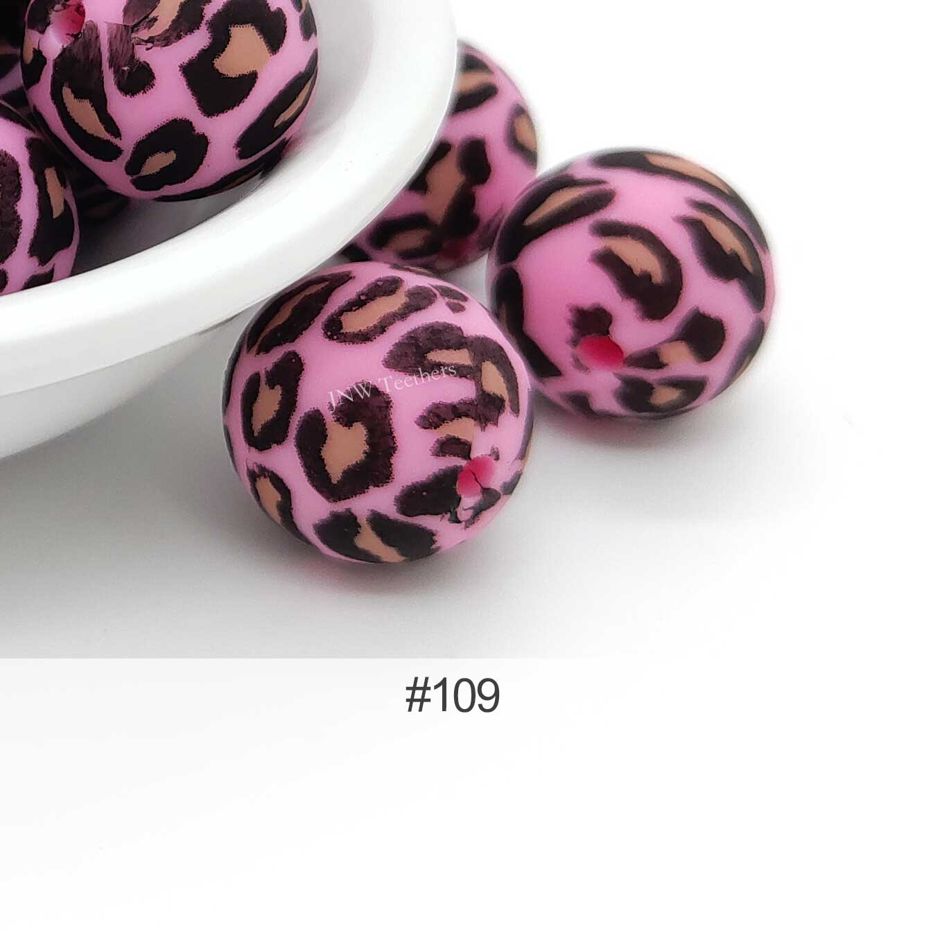 Silicone Print Beads #109
