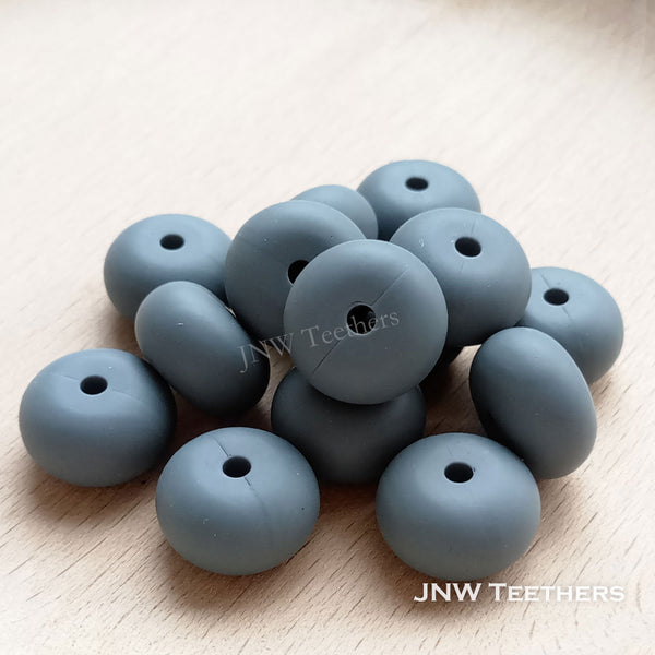 14mm Silicone Abacus - Dim Gray
