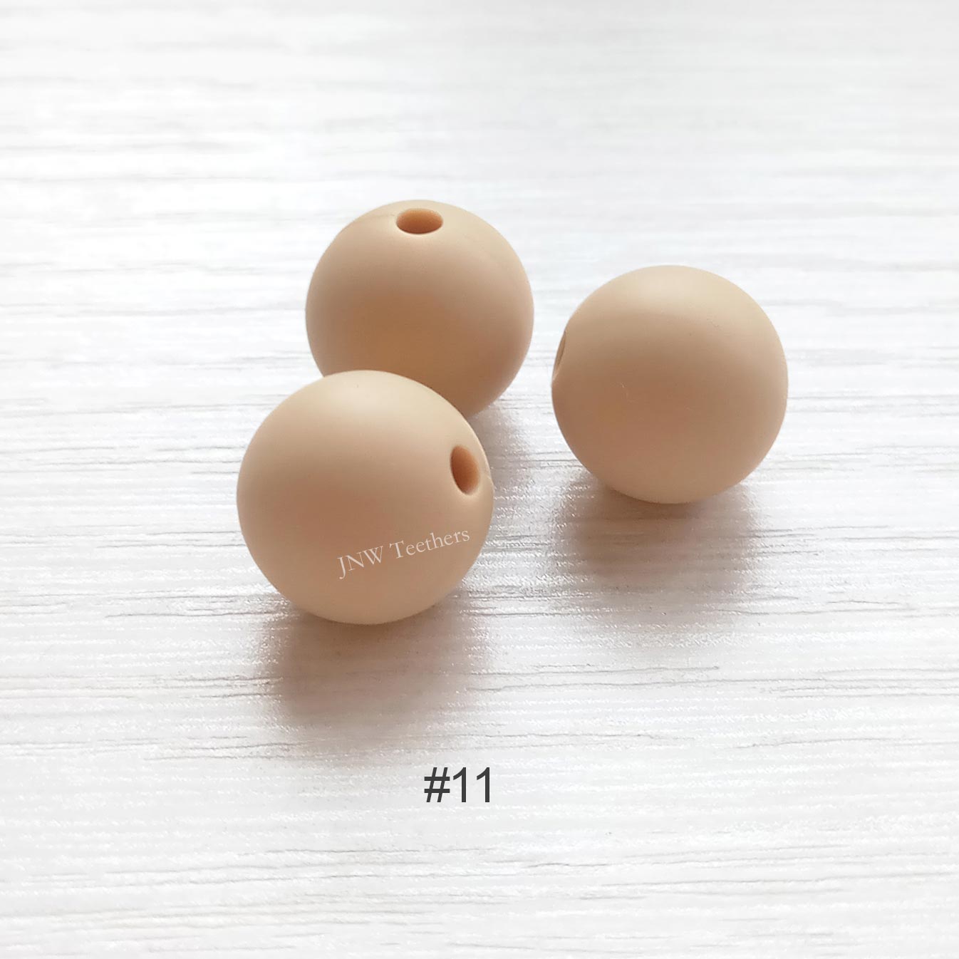 Perles rondes en silicone de 9 mm